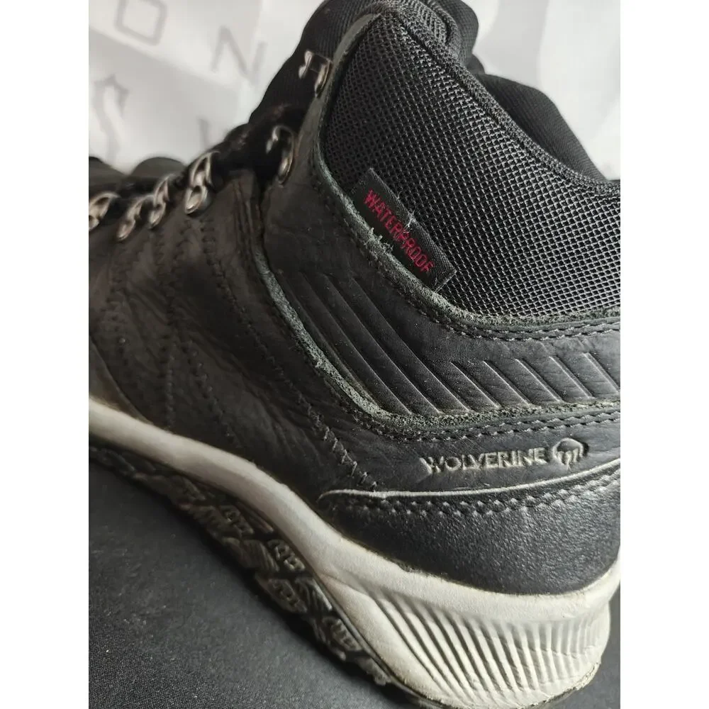 WOLVERINE - Luton - Men's 12 EXTRA WIDE Mid Steel-Toe Hiker - Boot Black